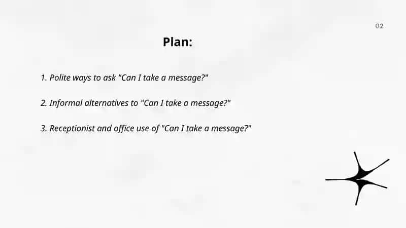 Can I take a message 2