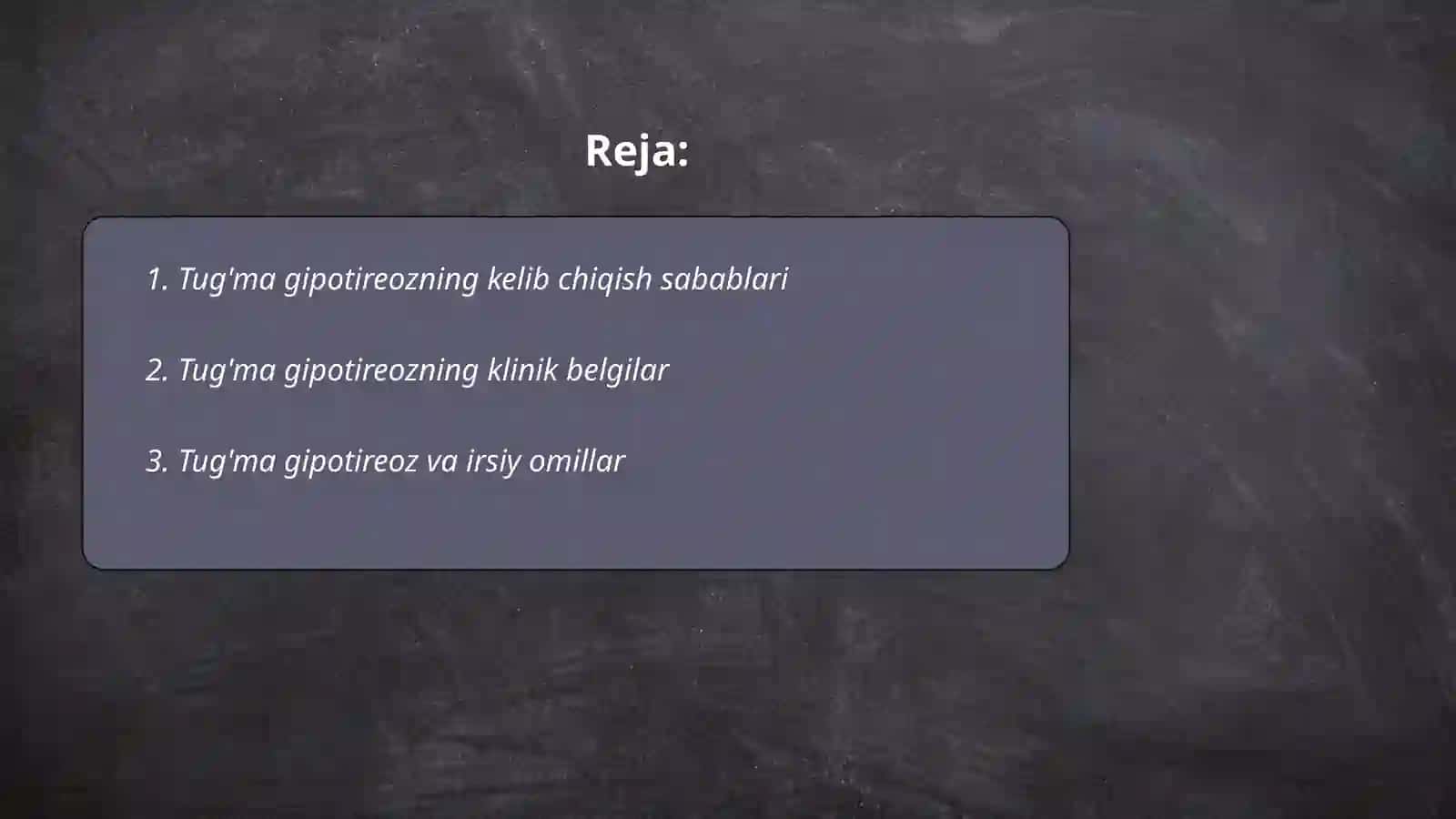Tug'ma gipotireoz 2