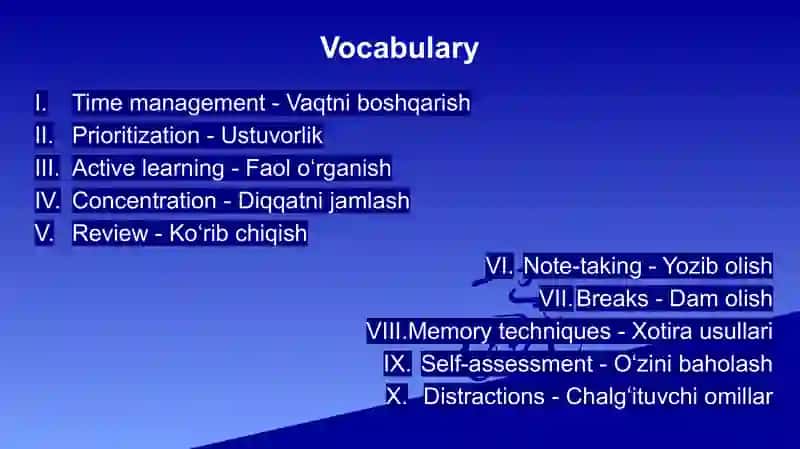 Effective Study habits 2