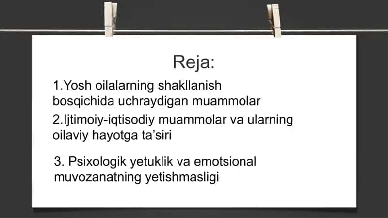 Yosh oilalarining ijtimoiy va psixologik muammolari 2