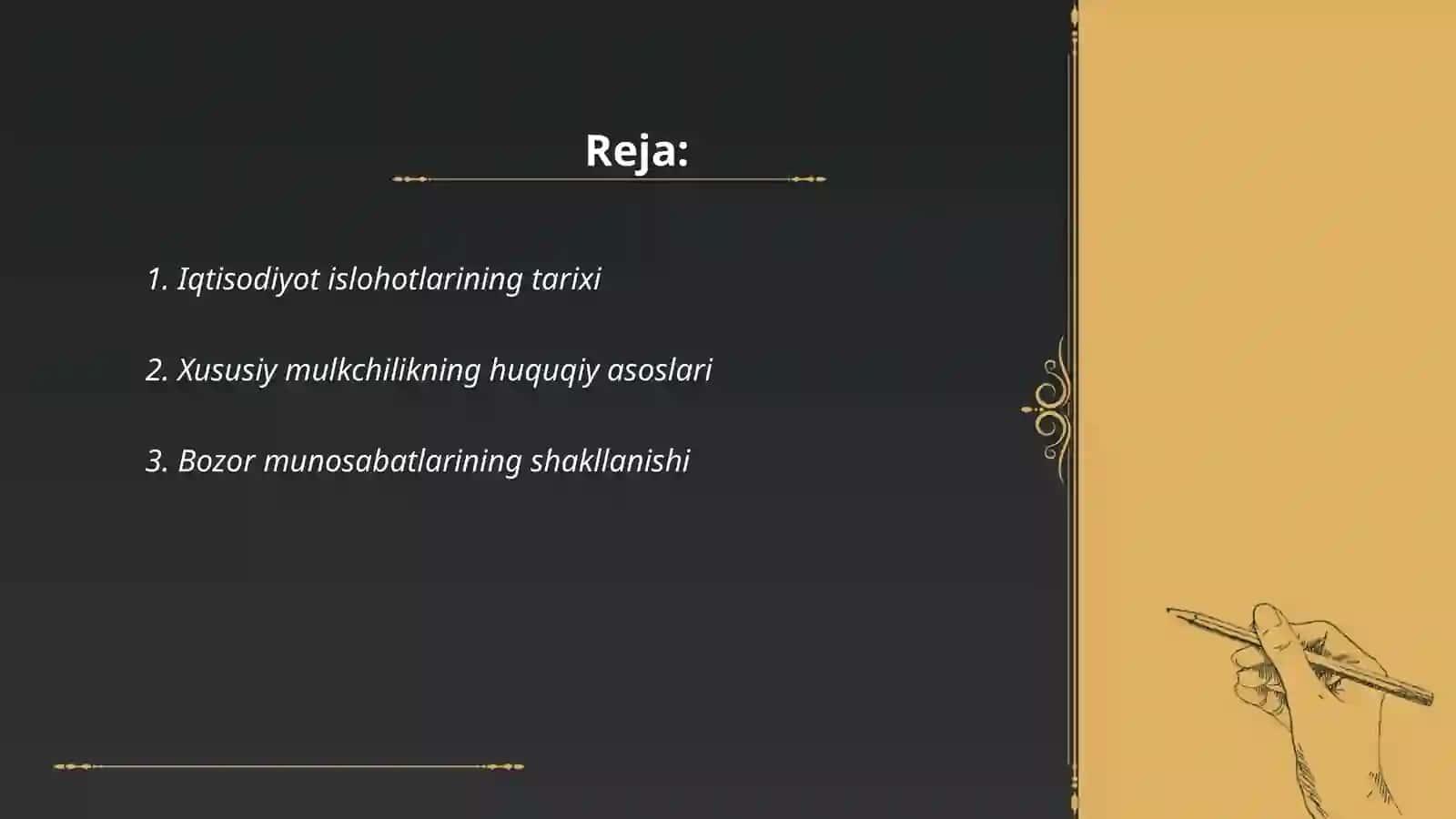 Iqtisodiyot islohotlarining tarixi 2