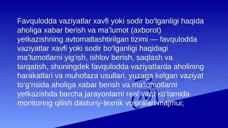 Favqulodda Vaziyatlar Xavfi Tug’iganda Evakuatsiya 2