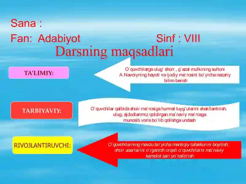 Alisher Navoiy hayoti va ijodi 2