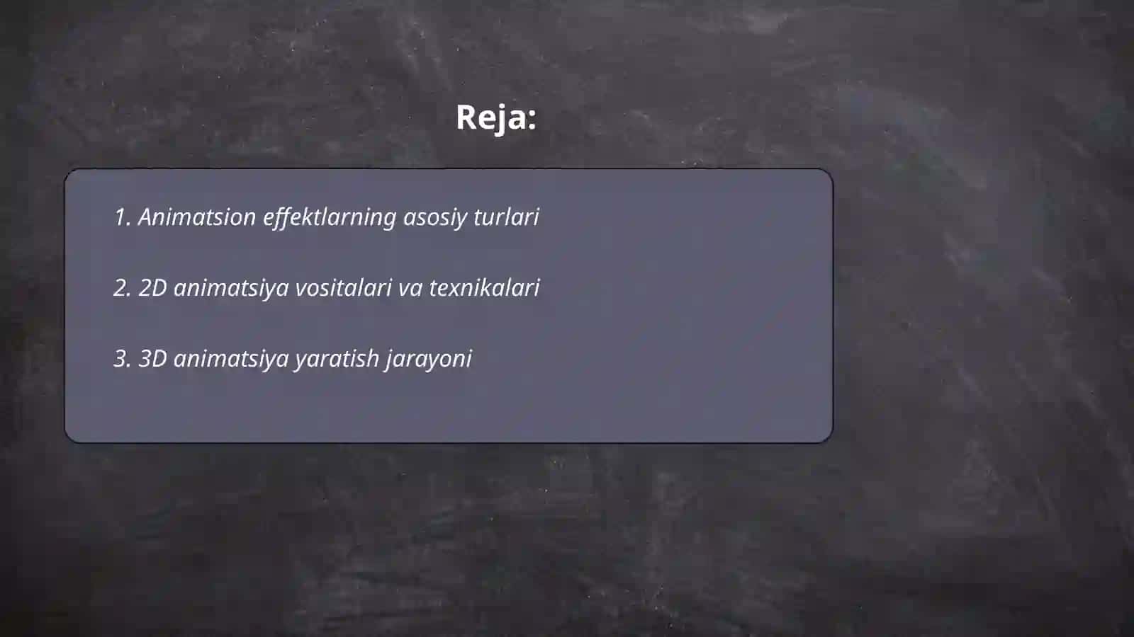 Multimedia vositalarida animatsion effektlar yaratish 2