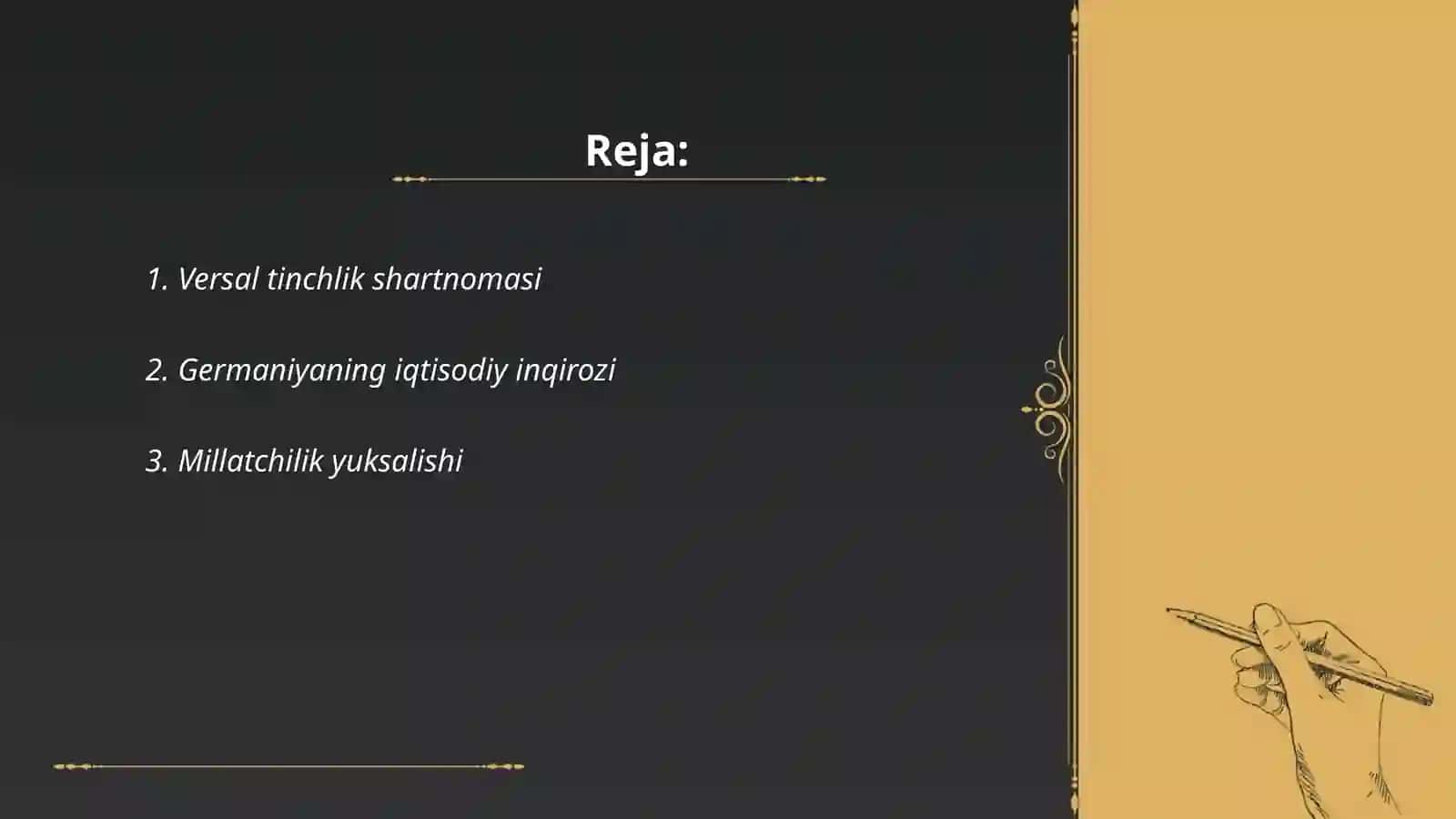 Versal tinchlik shartnomasi 2