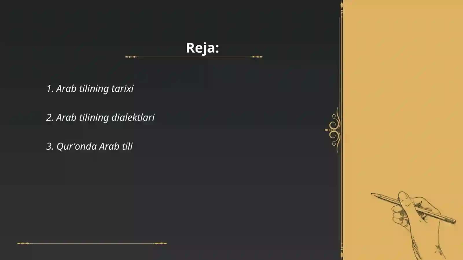 Arab tili haqida 2