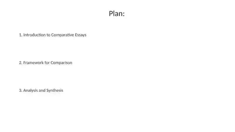 Comparative Essays 2