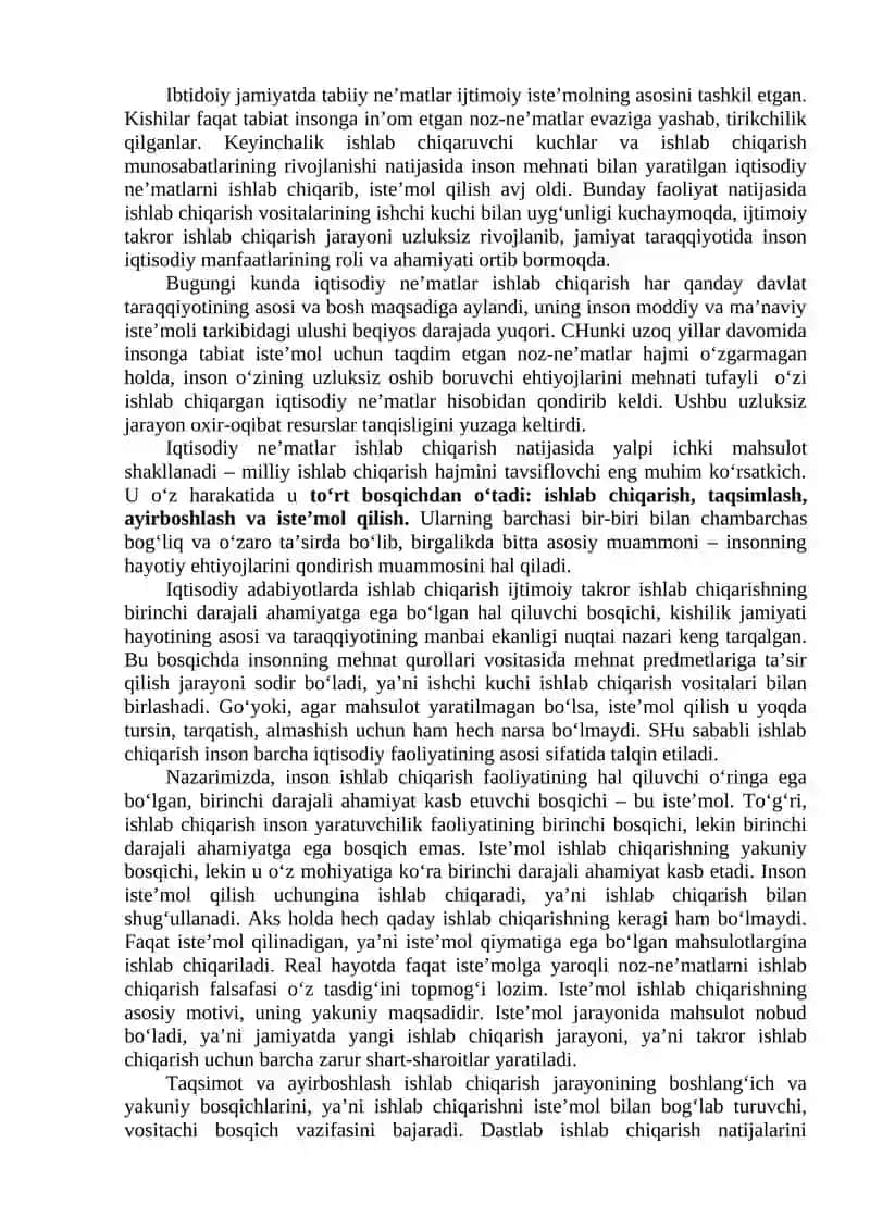 IQTISODIYOT NAZARIYASI FANI 2
