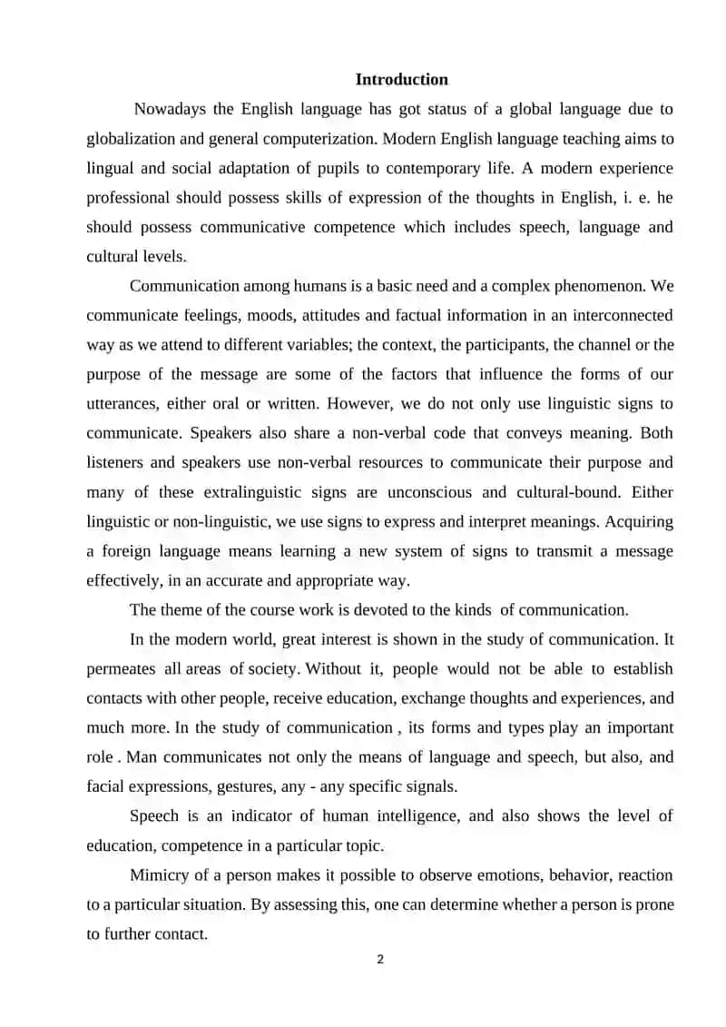 Kinds of communication in FLT 2