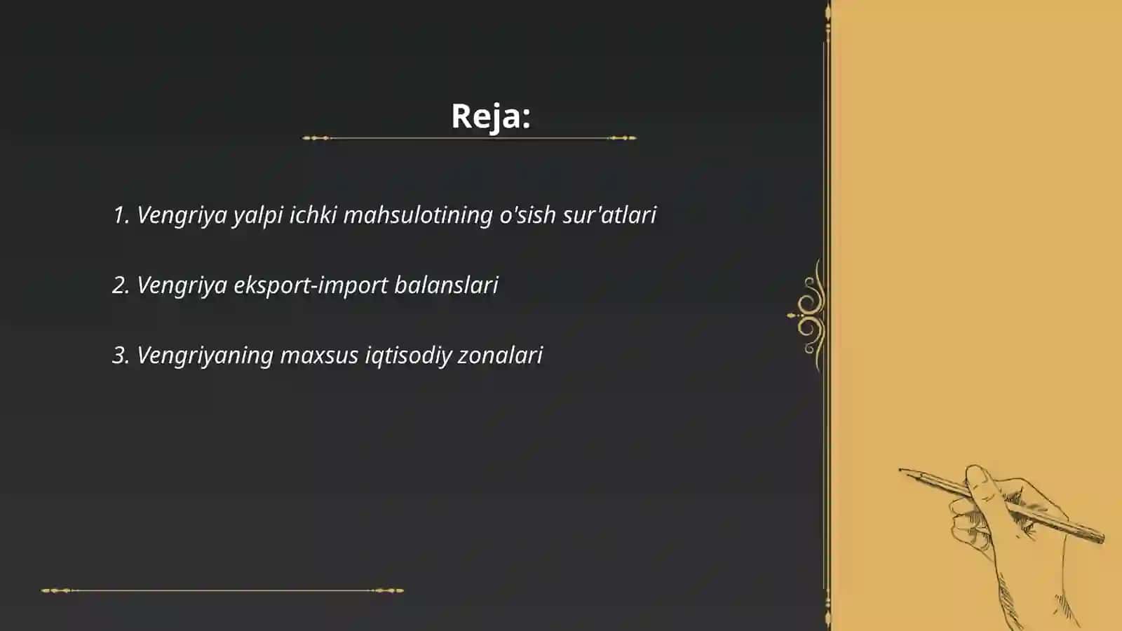 Vengriya yalpi ichki mahsuloti,eksport-import, maxsus iqtisodiy zona 2