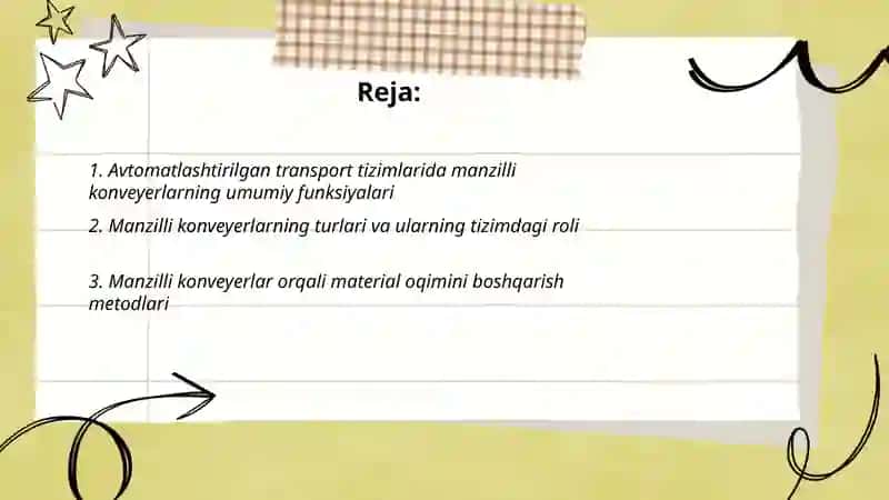 Avtomatlashtirilgan transport tizimlarida manzili konveyerlarining roli 2