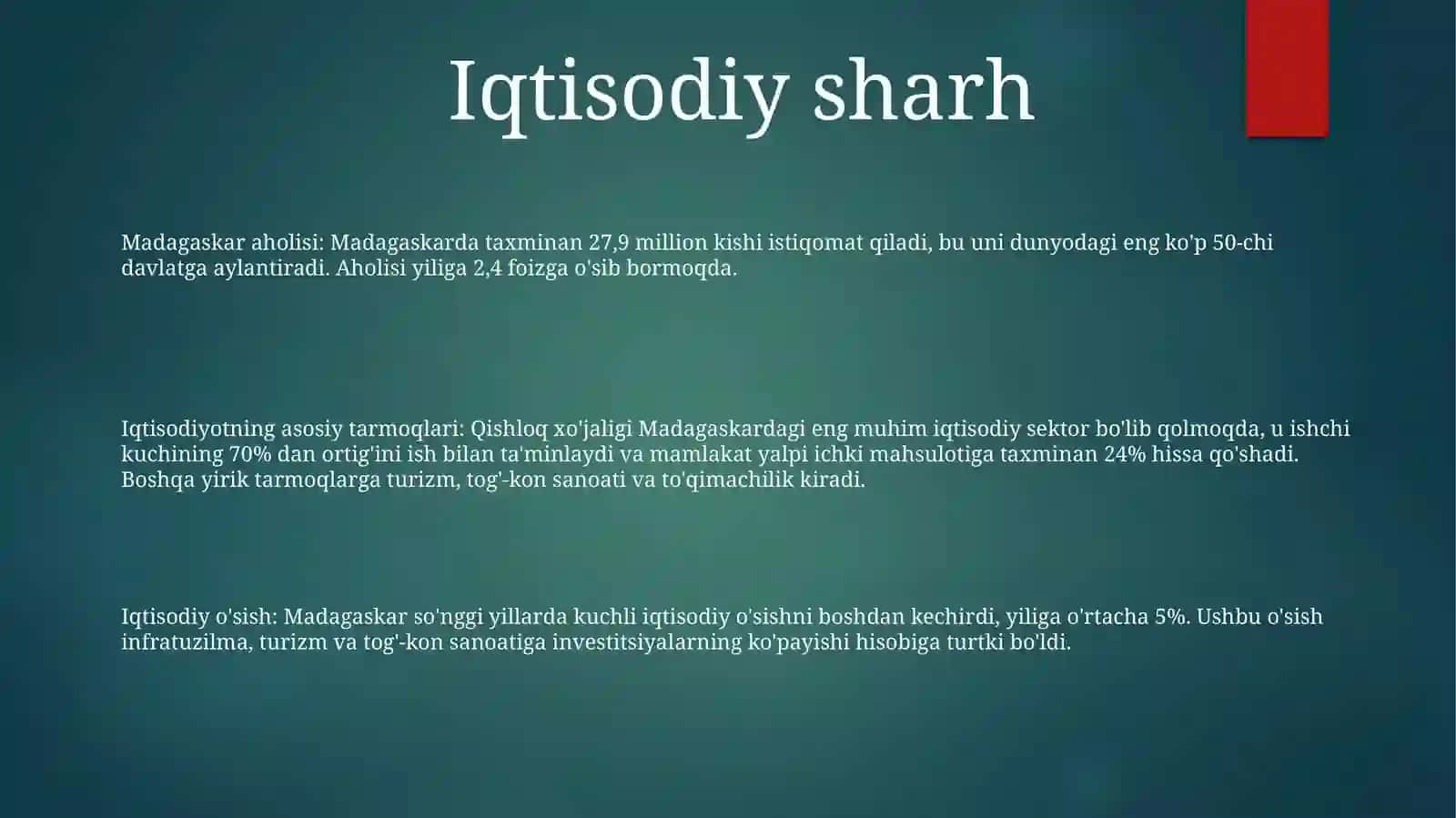 Janubiy Afrikaning Iqtisodiyoti Va Aholsi 2