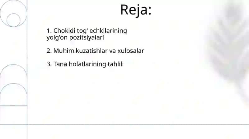 Chokidi togʻ jinslarining yotish shakllari 2