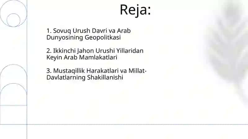 Ikkinchi Jahon Urushi Yillaridan Keyin Arab Mamlakatlari 2
