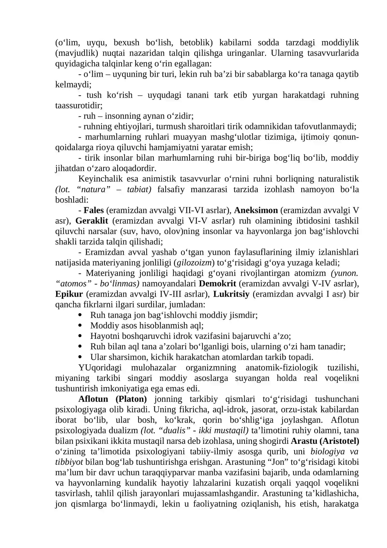 Psixologiya fanining rivojlanish tarixi 2