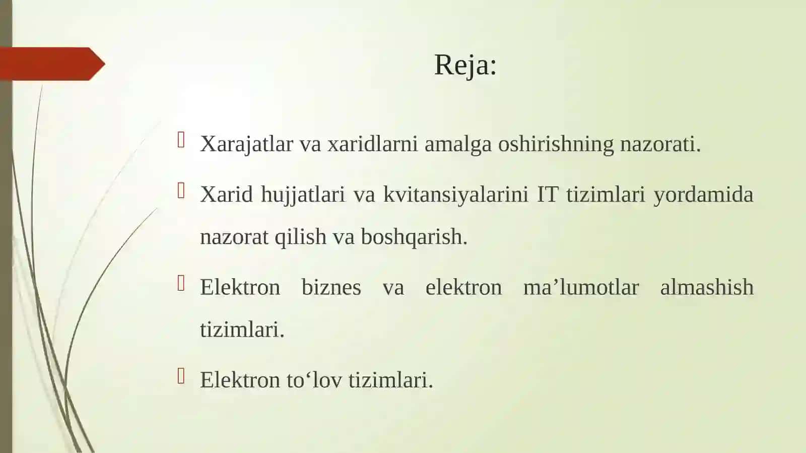 IT tizimlari yordamida xarajatlar va xaridlarni nazorat qilish va boshqarish 2