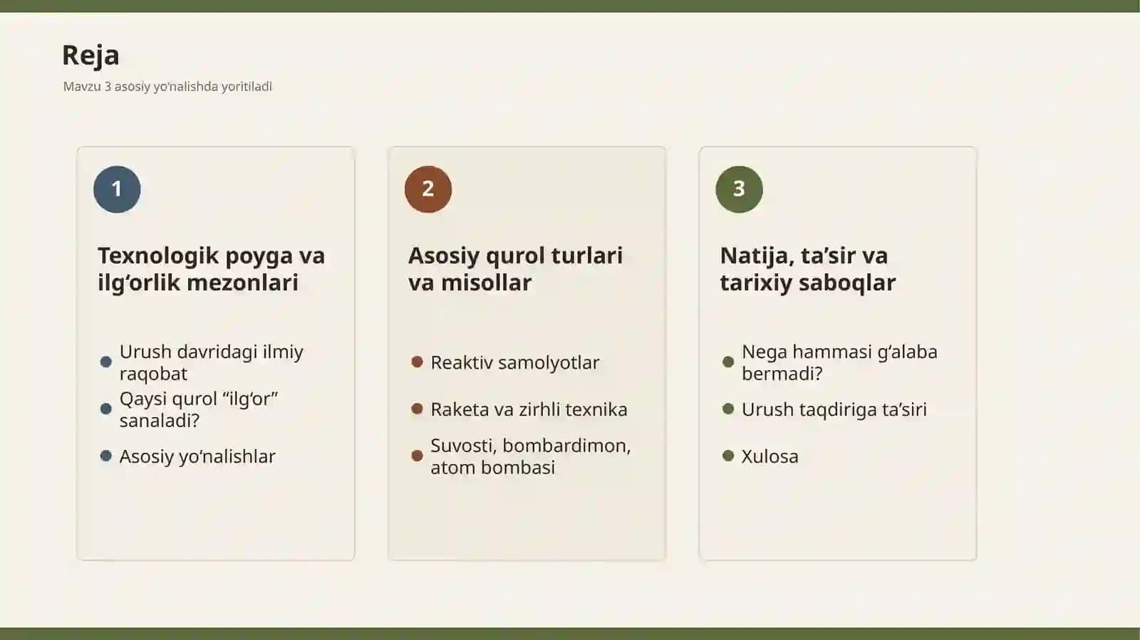 Ikkinchi Jahon Urushidagi Eng Ilg‘or Qurollar 15 Slaydli Taqdimot 2