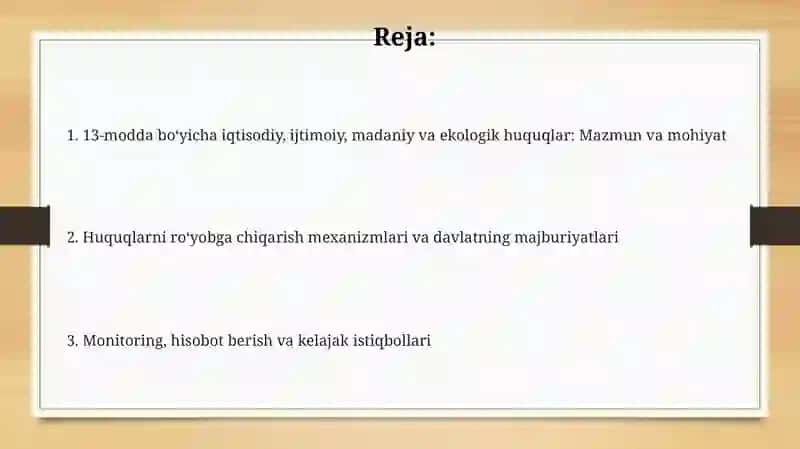 Iqtisodiy,ijtimoiy,madaniy va ekologik huquqlar 2