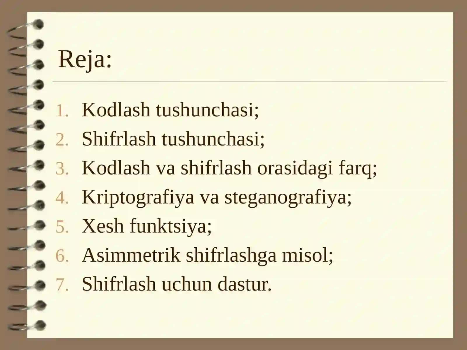 Axborotni himoyalashning kriptografik usullari 2