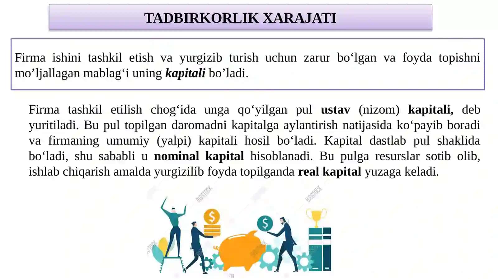 Ishlab chiqarish xarajatlari va foydasi 2