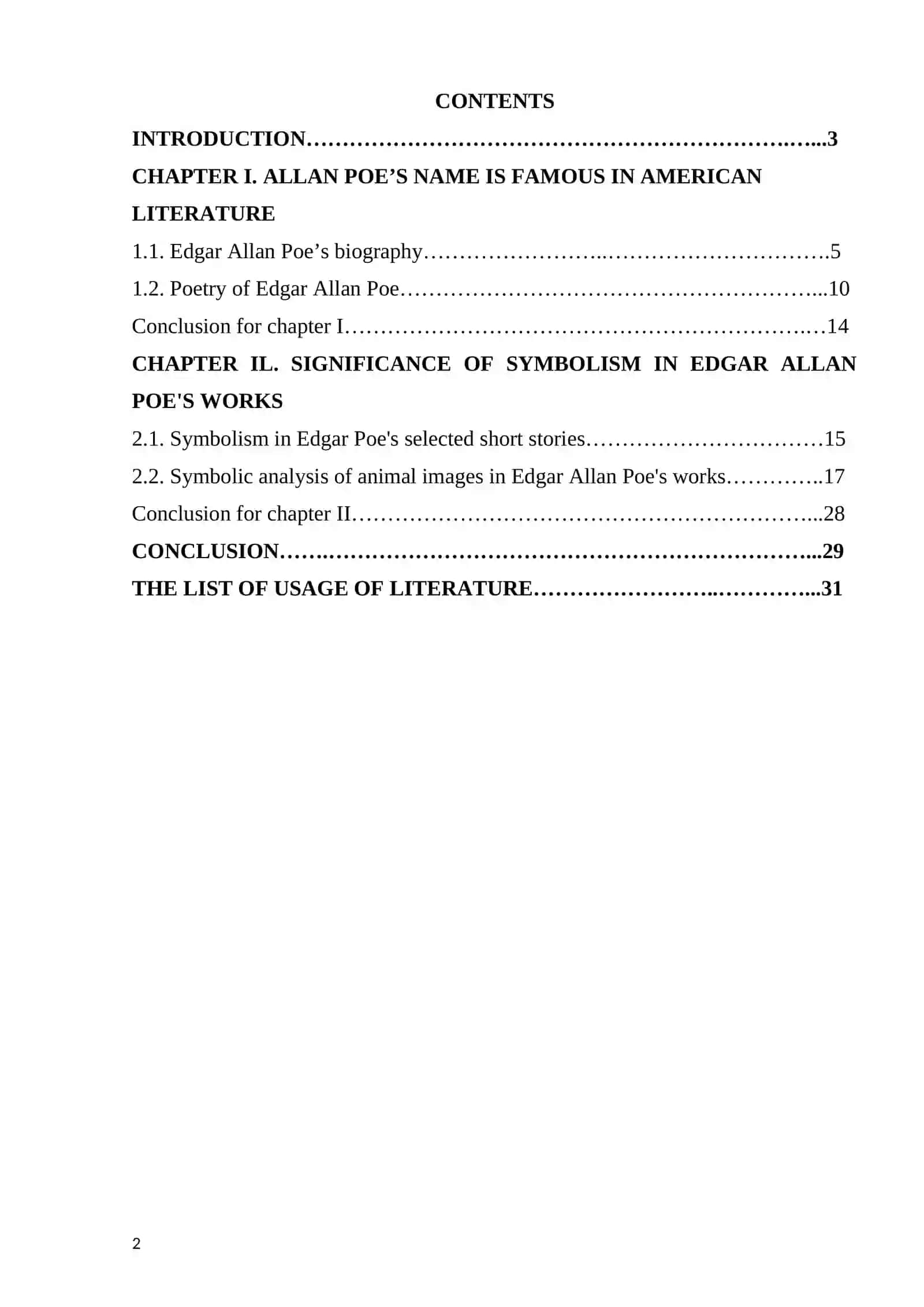 FEATURES OF SYMBOLISM IN POETRY OF EDGAR ALLAN POE 2