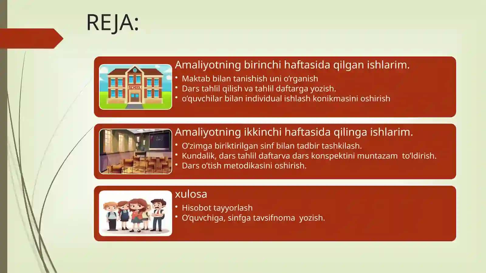 MATEMATIKA YO’NALISHI 03/24-ODILOVA RUXSORANING2 HAFTALIK AMALIYOT YUZASIDAN TAYYORLAGAN TAQDIMOTI 2
