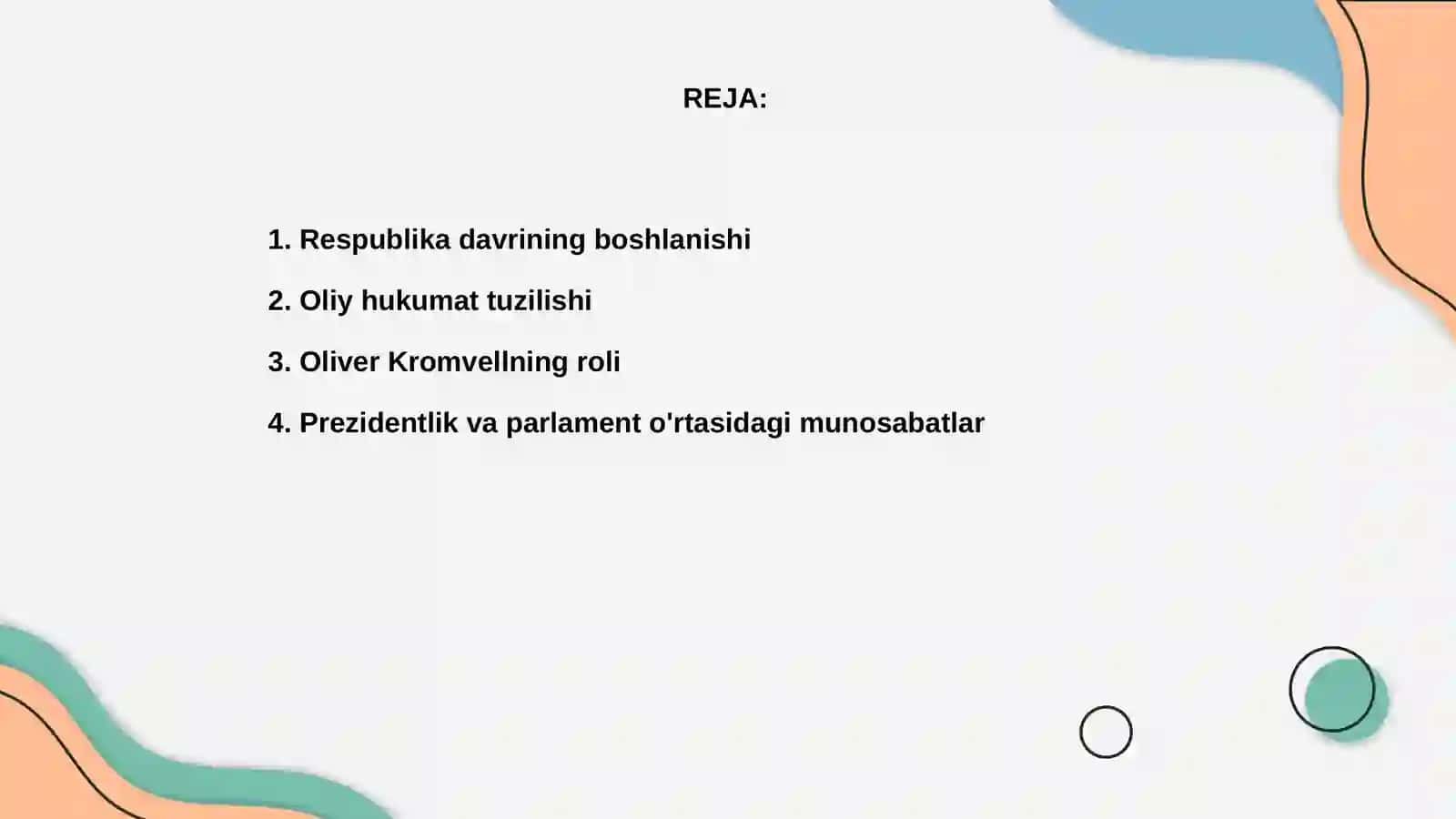 Respublika va protektorat davrida Angliya (1649-1659 yillar) 2