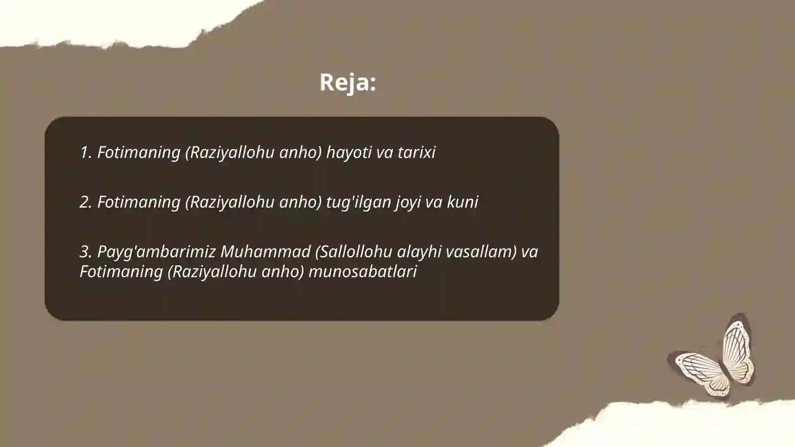 Fotima ( Raziyallohu anhu ) Xatamova Gulsanam 2