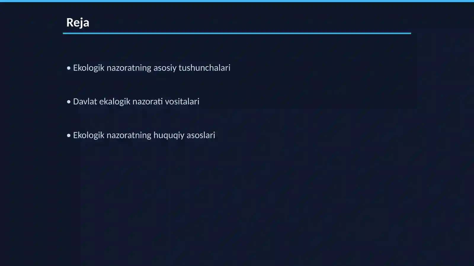 Davlatning ekalogik nazorat vositalari va usullari 2