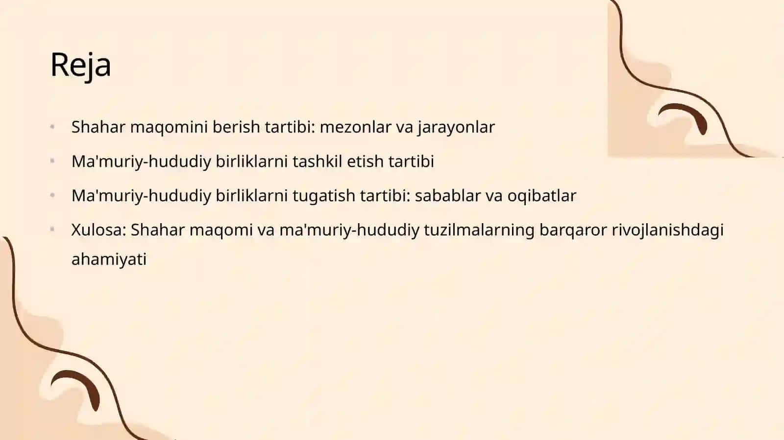 Shahar maqomini berish tartibi: mezonlar va jarayonlar 2