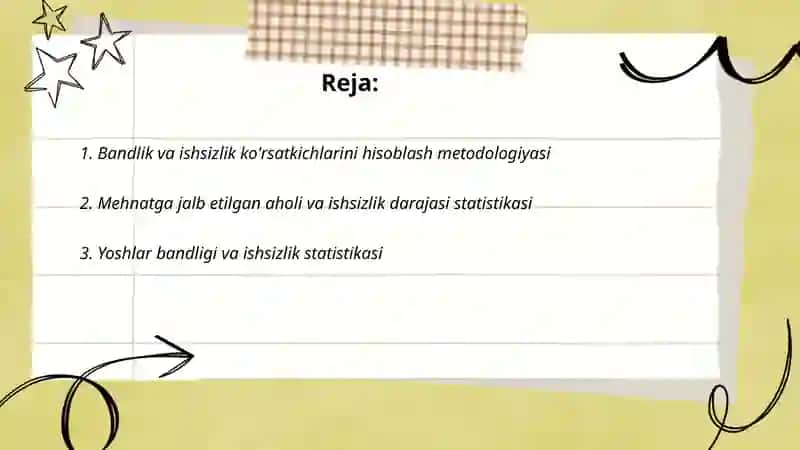 Mehnat bozori statistikasi 2