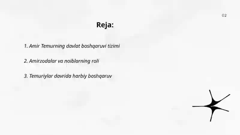 Temuriylar davrida davlat boshqaruvi 2
