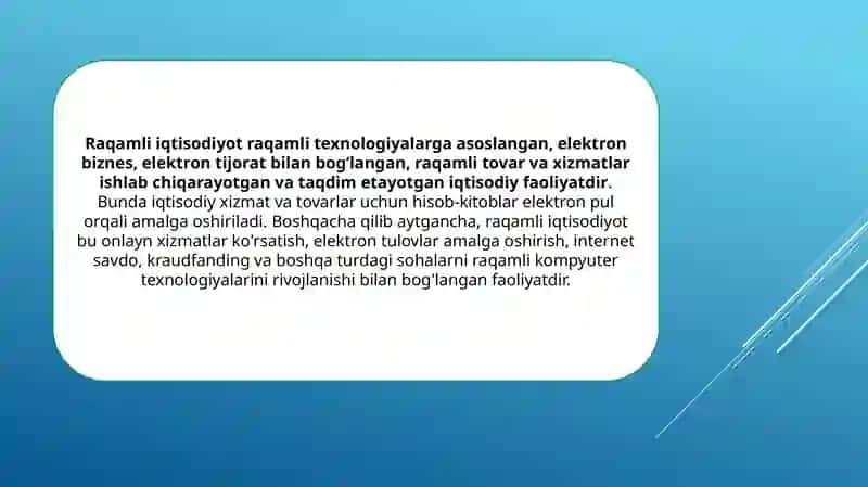 RAQAMLI IQTISODIYOT – TARAQQIYOT KALITI 2