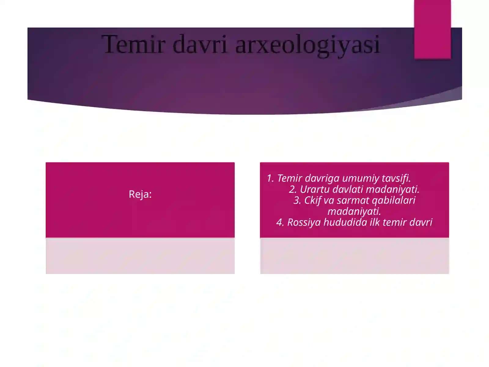 Temir davri arxeologiyasi 2