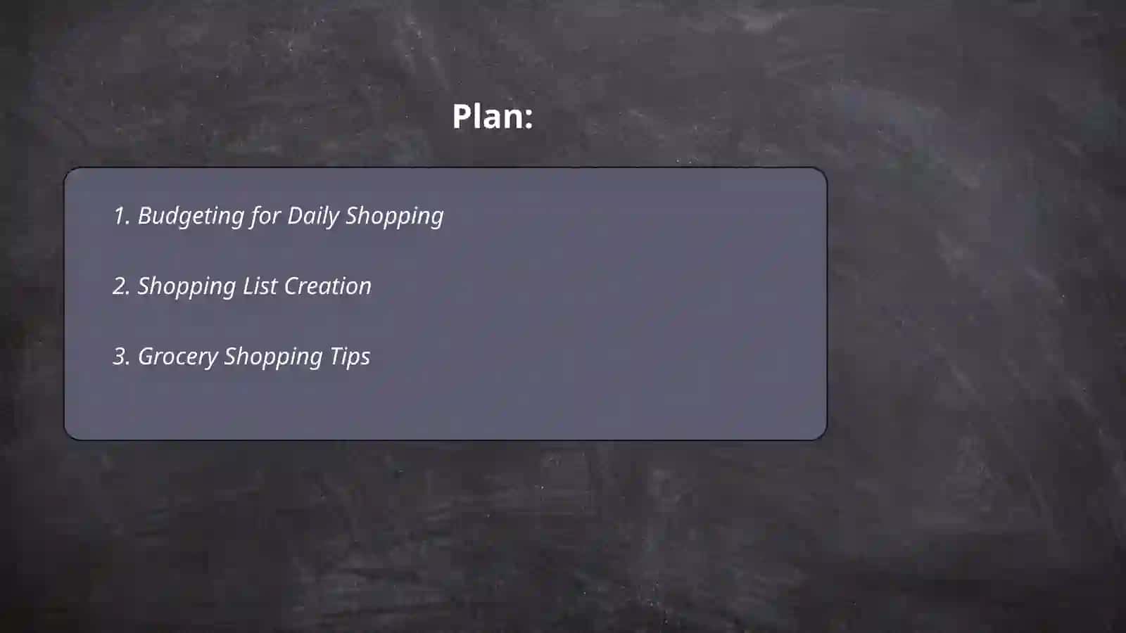 Daily Shopping 2