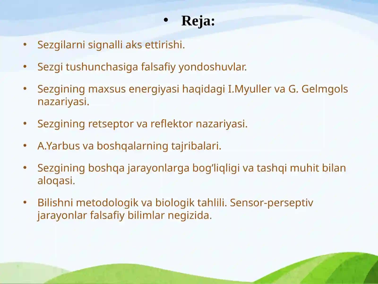 SEZGI VA IDROK 2