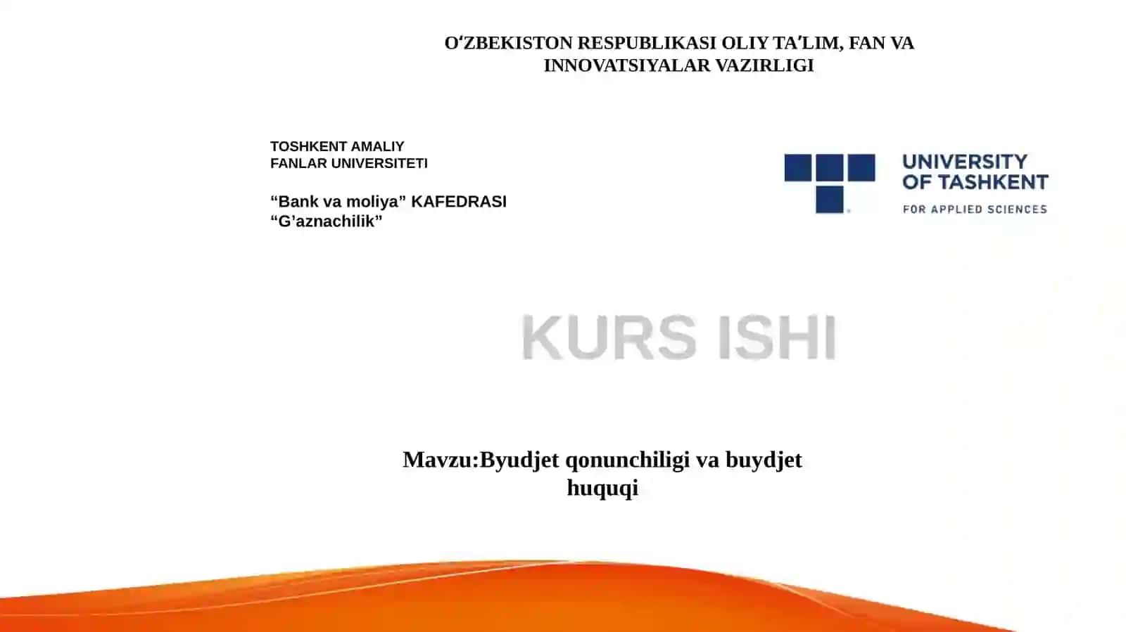 Byudjet qonunchiligi 2