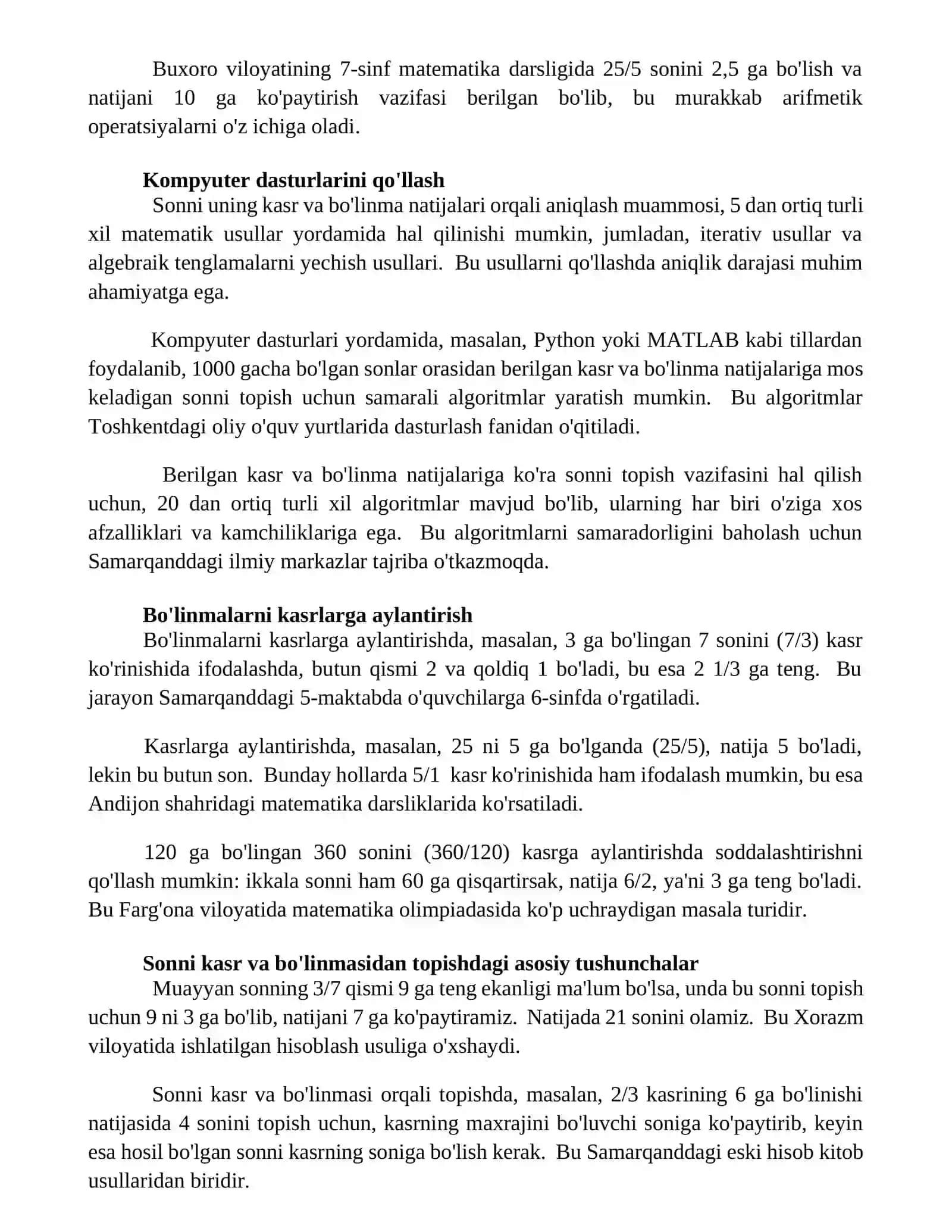 Murakkab kasrlarni soddalashtirish 2