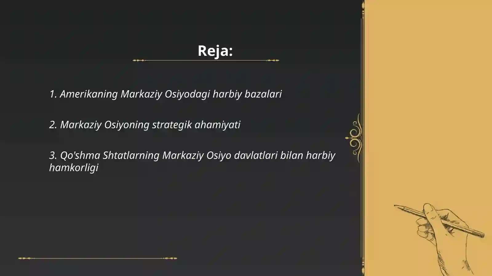 Amerikaning Markaziy Osiyodagi harbiy bazalari 2
