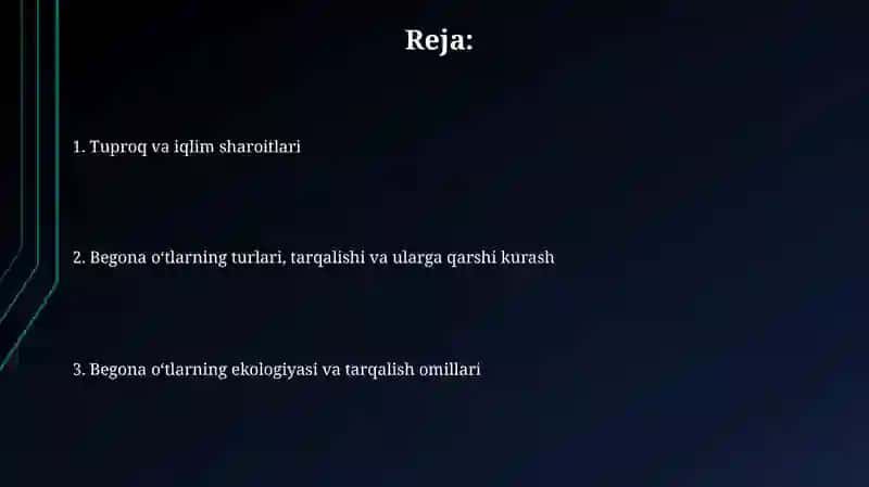 Begona oʻtlar tuproq iqlim sharoiti tarqalishi va ularga qarshi kurash 2