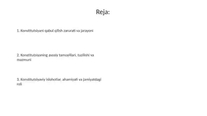 O'zbekiston Respublikasi Konstitutsiyasining qabul qilinishi tarixi 2