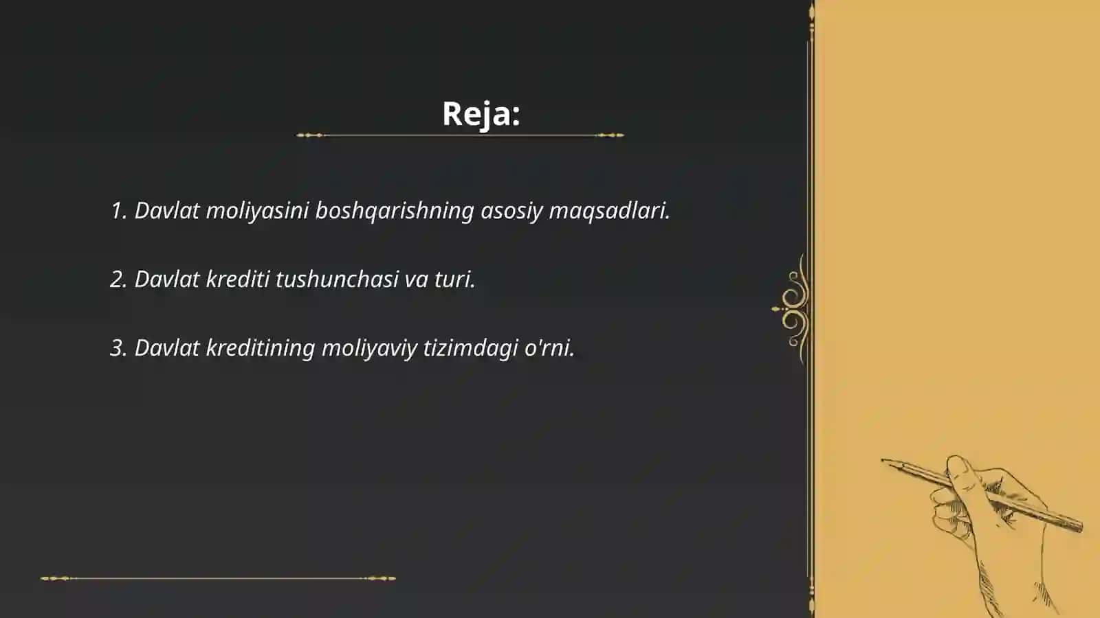 Davlat moliyasini samarali boshqarishda davlat kreditining roli 2
