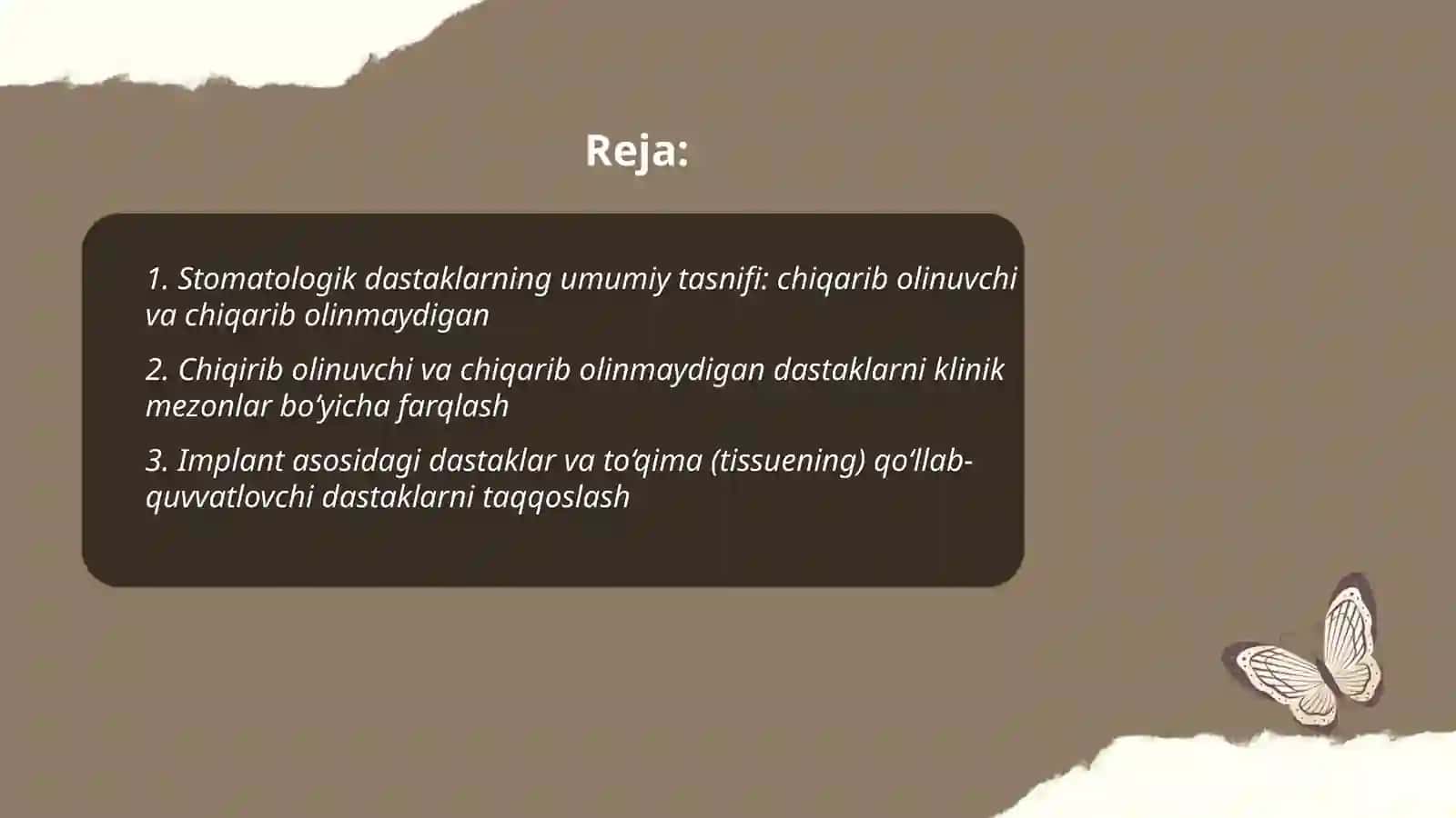 Stomatologik dastaklarni farqlash 2