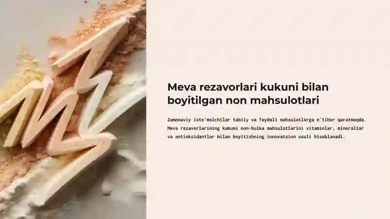 Meva kukuni, steviya va zamonaviy qandolat texnologiyalari 2