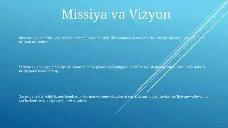 Xususiy Maktab Ichki Tizimi 2
