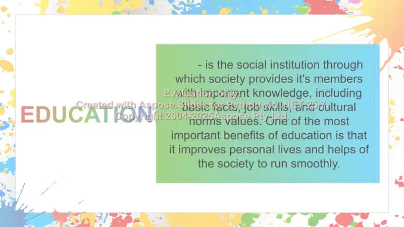 Education: School Life and Student Life 2