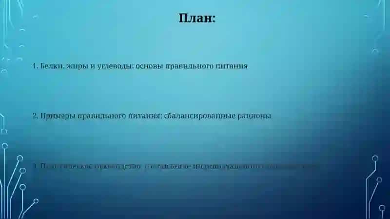 Примеры правильного питания: сбалансированные рационы 2