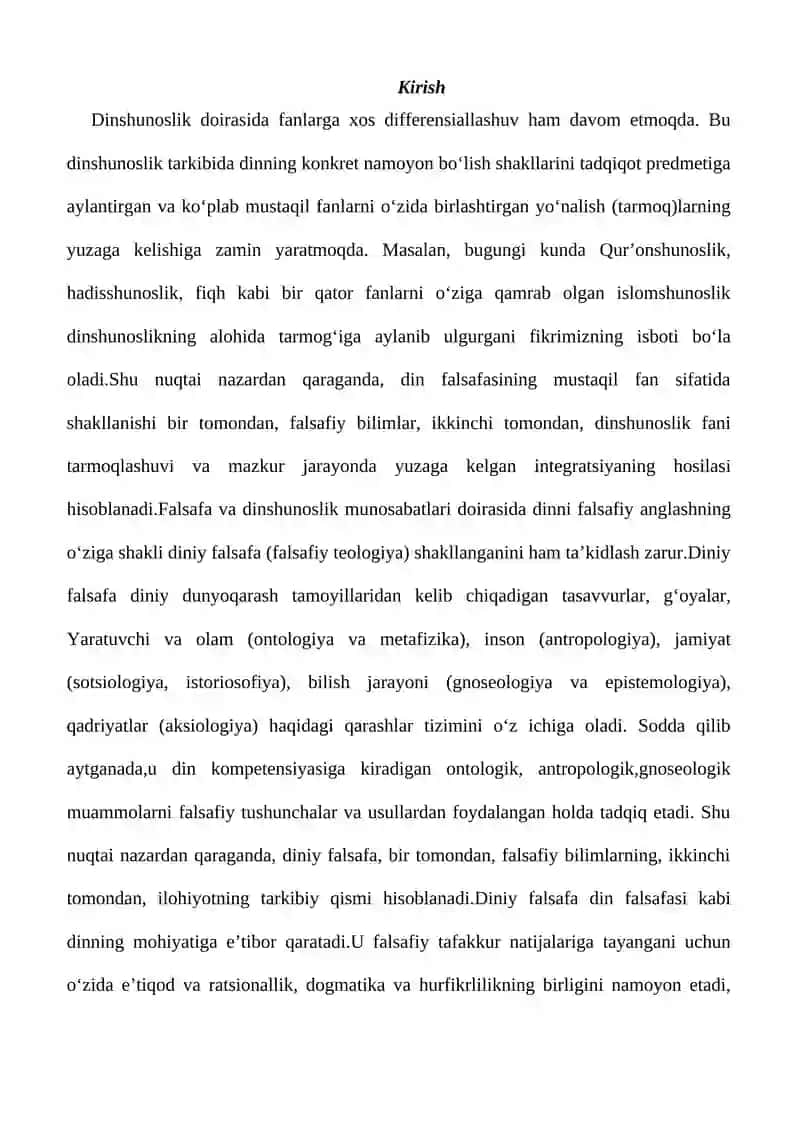 Dinlarni tadqiq etish metodologiyasi 2