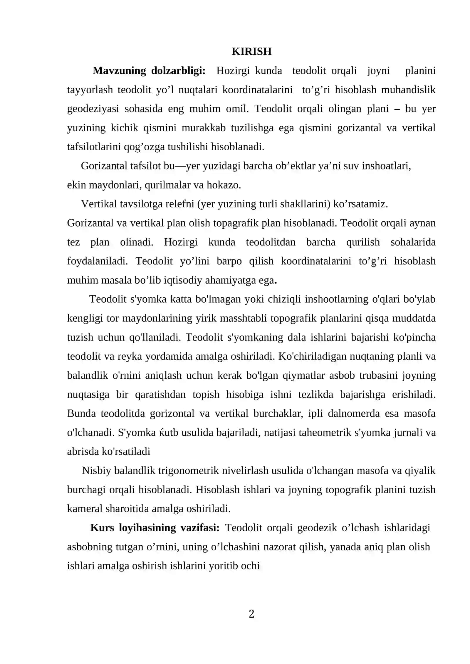 Teodolit syomkasi mohiyati 2