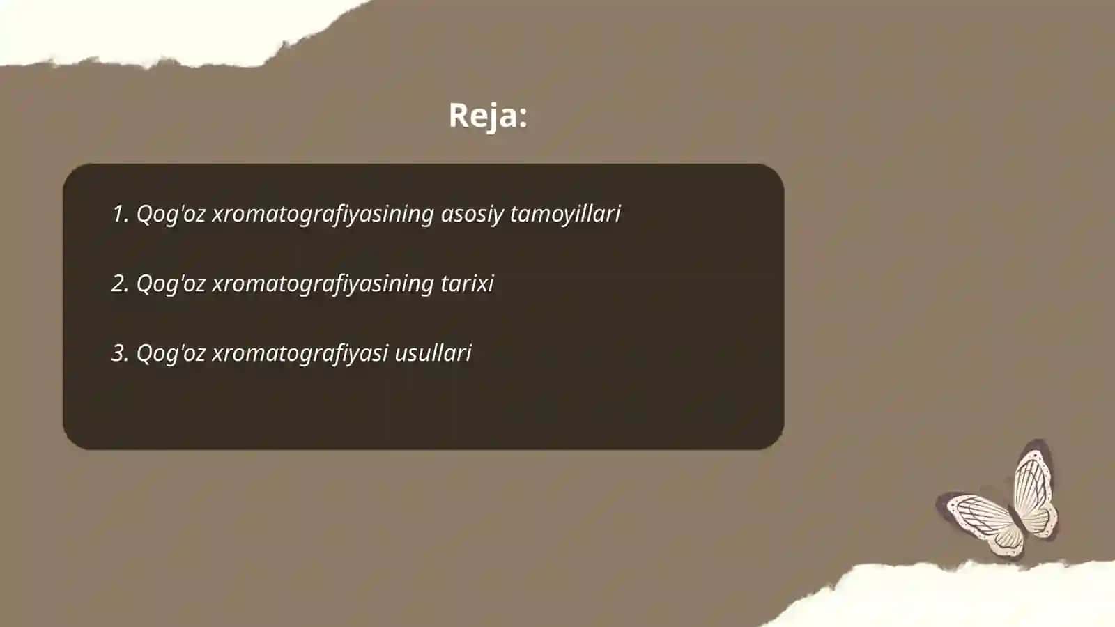 Qog'oz xromotografiyasi 2